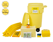 Chemical Spill Kit in Wheeled Salvage Drum
