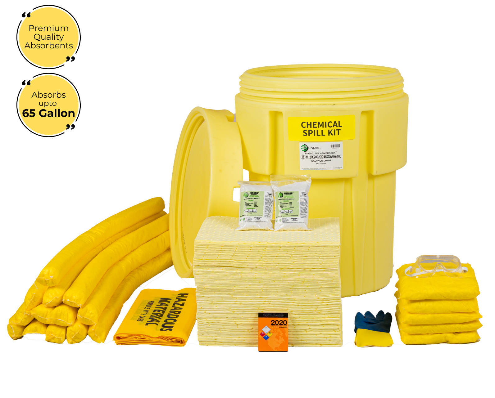 Chemical Spill Kit in ENPAC Salvage Drum