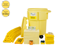 Chemical Spill Kit in Wheeled Salvage Drum