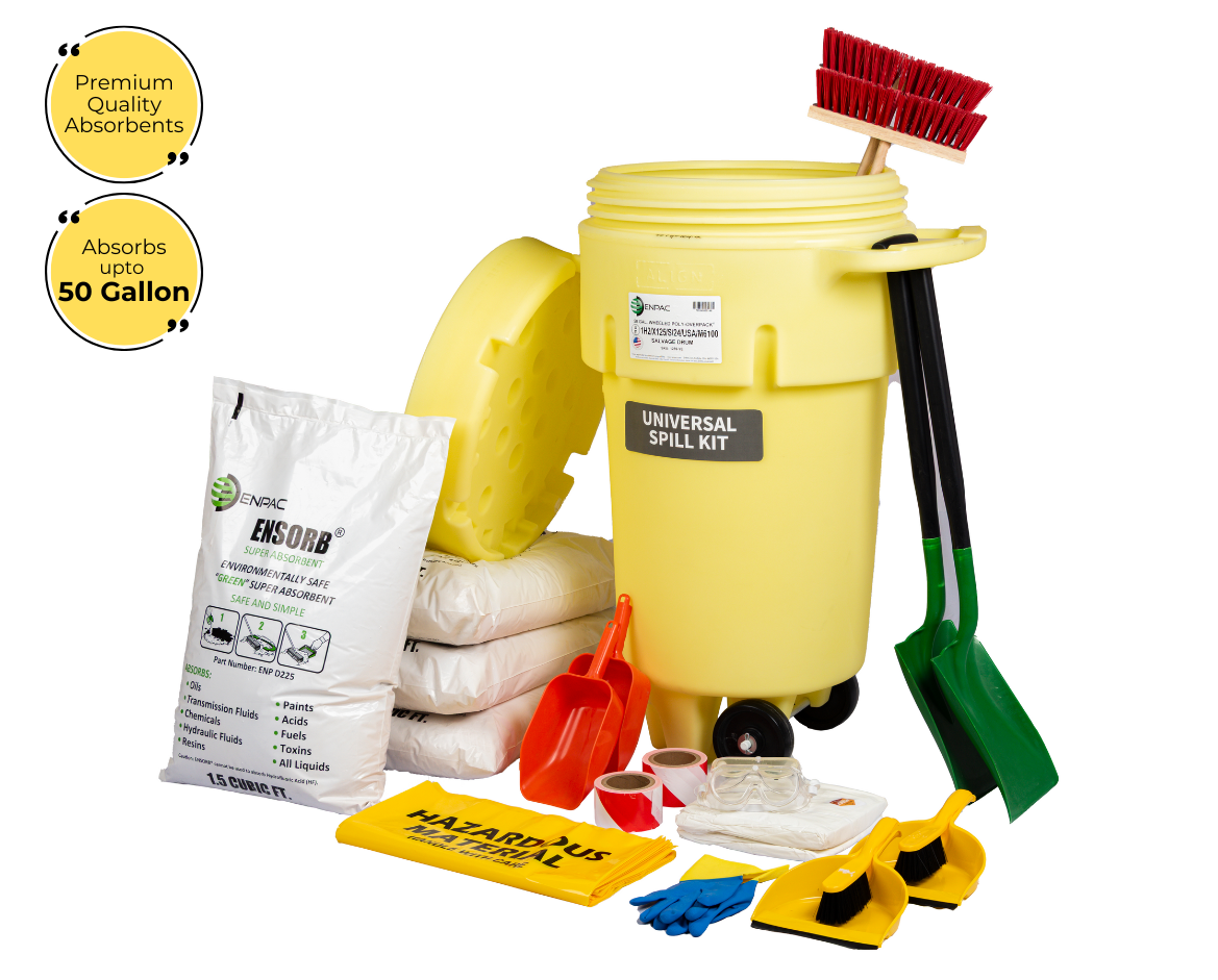 50 Gallon Wheeled Salvage Drum