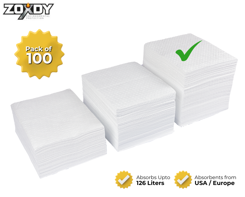 Heavyweight Oil Absorbent Pad, Bonded,