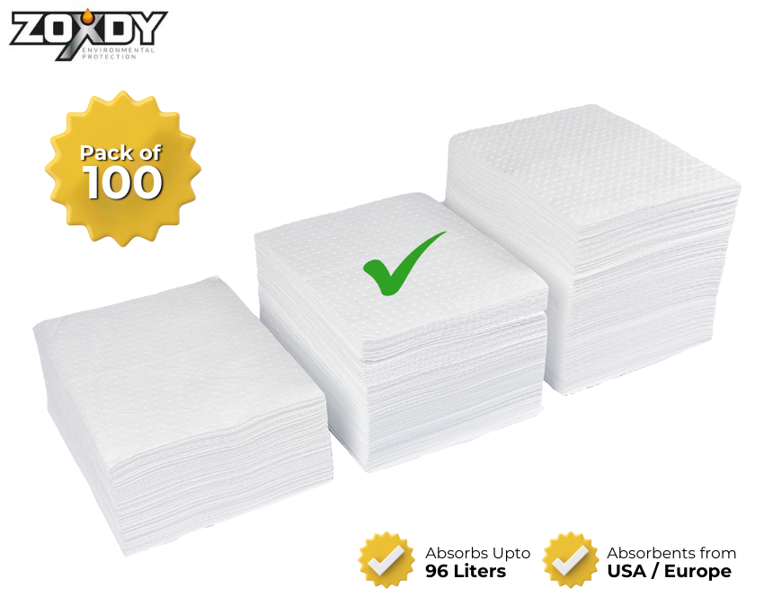 Mediumweight Oil Absorbent Pad, Bonded,