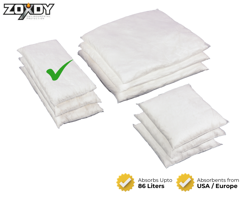 Oil Absorbent Pillow, 8" x 18"