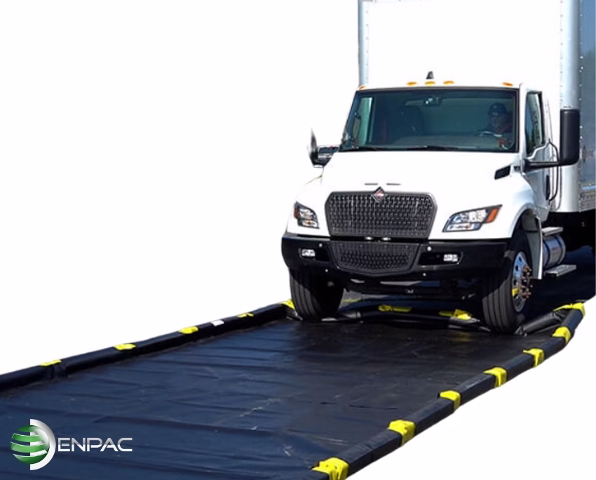 Snap-Foam Drive Through Spill Containment Berm (1)