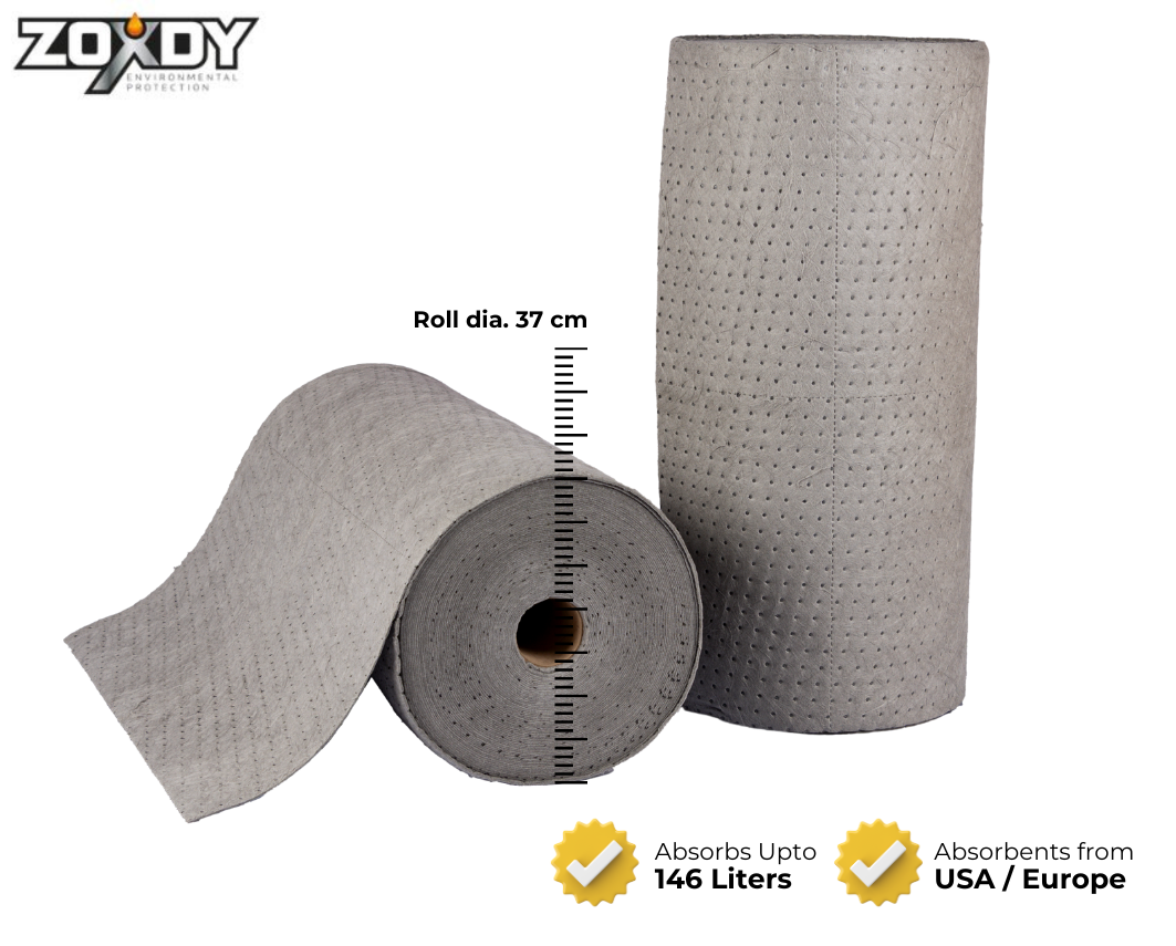 Universal Absorbent Rolls, Bonded, Medium, 30" Width.